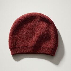 Barefoot Dreams CozyChic Lite Confetti Beanie Crimson/Rosewood One Sz Soft Knit